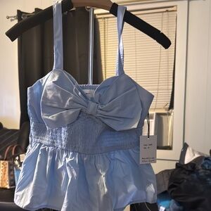 Japna Light Blue Camisole with Bow